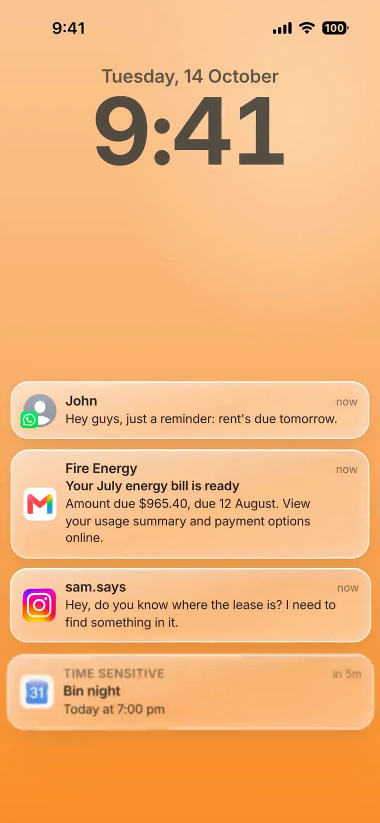 The Homerun app in use: house chat, splitting bills, tracking rent and every bill in one place