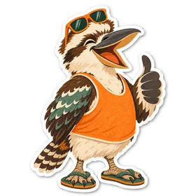Dazza, the kookaburra