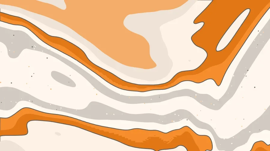 Abstract cream and orange artwork from the Homerun Library
