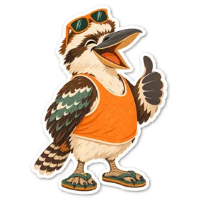 Dazza, the kookaburra